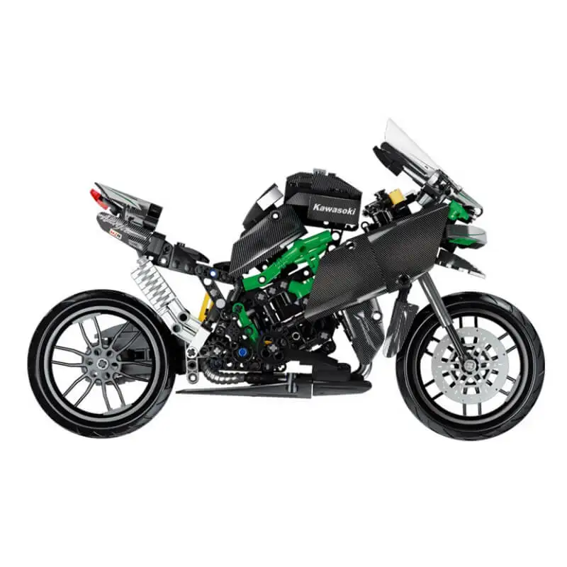 

Classic Motorcycle Building Blocks Models Kawasaki H2 Super Motor Bricks Technical Set Creative Series Toys Gifts For Children