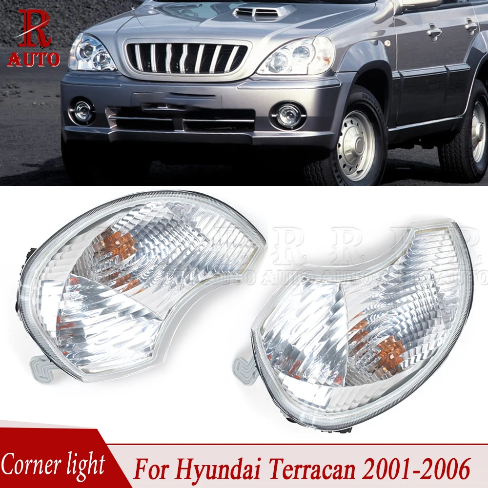 

R-AUTO Cornering Lamp Wide Light Corner Lamp Combination Front LH and RH 92301H1010 92302H1010 For Hyundai Terracan 2001-2006