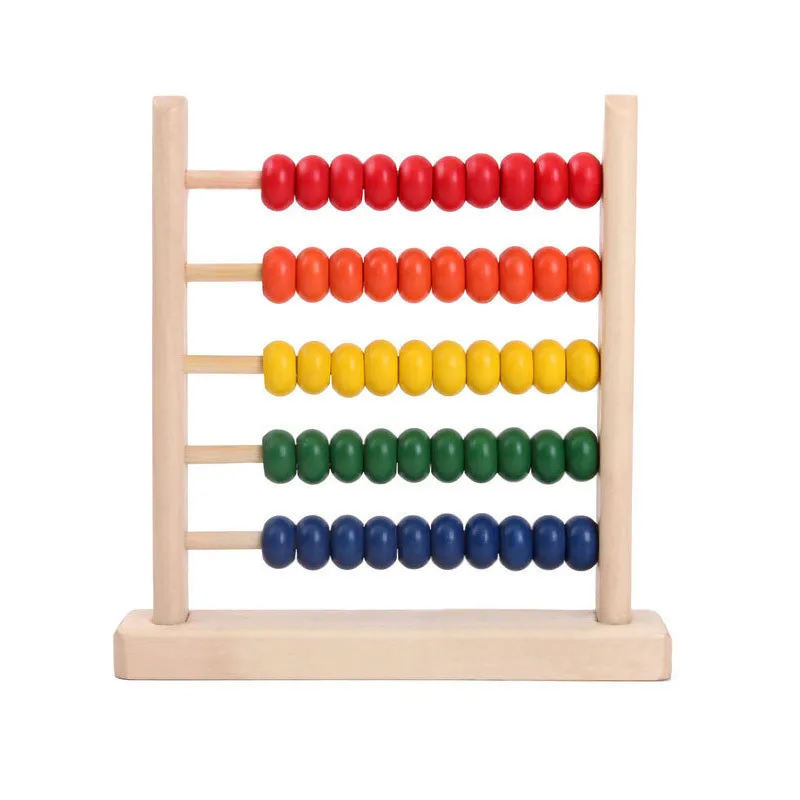 Дропшиппинг Abacus Монтессори расчетные бусины детские математические Деревянные игрушки Обучающие Развивающие детские игрушки для детей - Цвет: Черный
