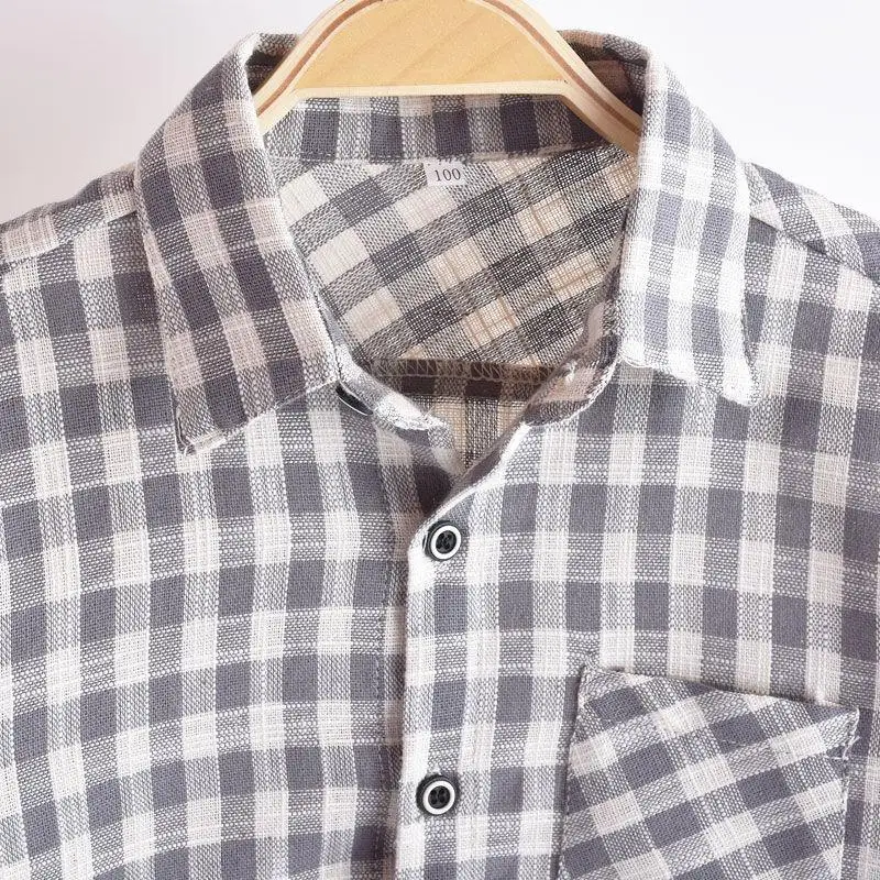 

Children's Classic Shirts Baby Long-sleeved T-shirts Boys' Jackets Plaid Shirts