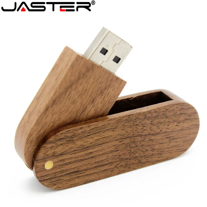 Деревянный бамбуковый USB флеш накопитель JASTER 2 0 4 ГБ 8 16 32 64 1 шт. бесплатный
