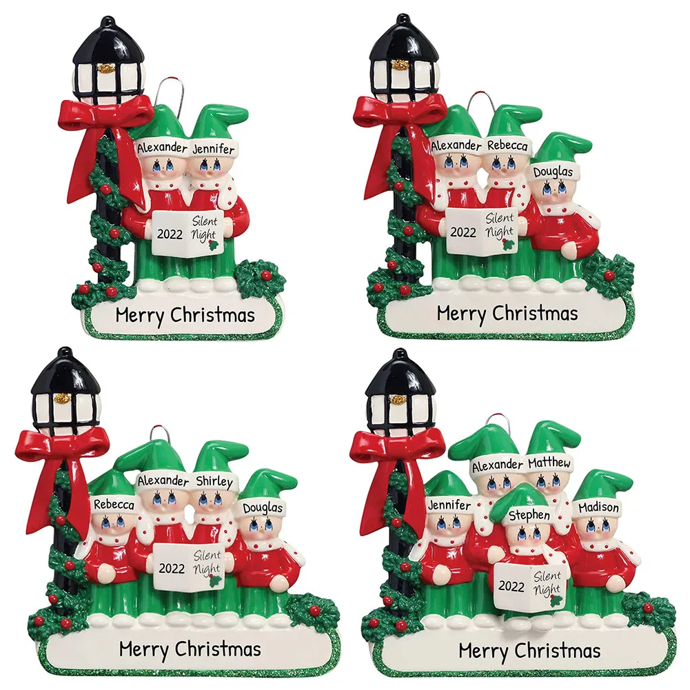 

Christmas Ornament Survivor Family Hanging Ornaments Decorations Polyresin 2021 New Year Christmas Decorations For Home