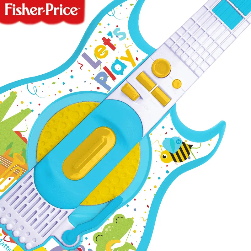 Фишер Прайс многофункциональная детская электронная гитара бас игра