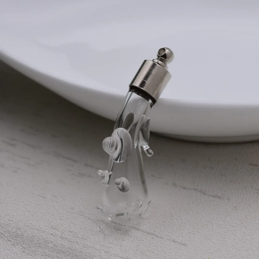 5 шт./лот винтовая крышка 39*10 мм стеклянный флакон для собаки кулон имя или рисовое