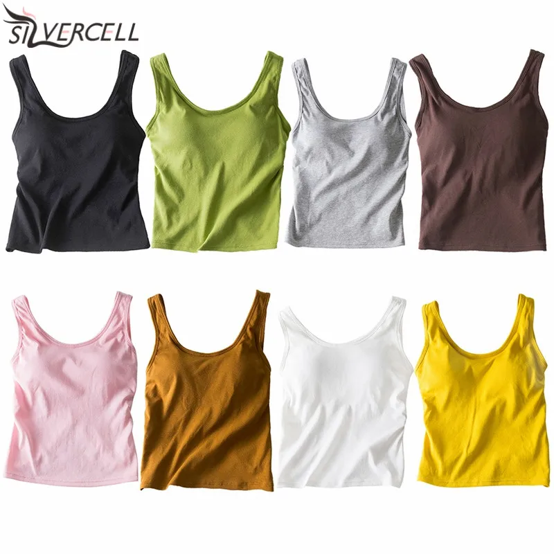 Женское нижнее белье сплошной цвет с набивкой из хлопковой ткани новинка