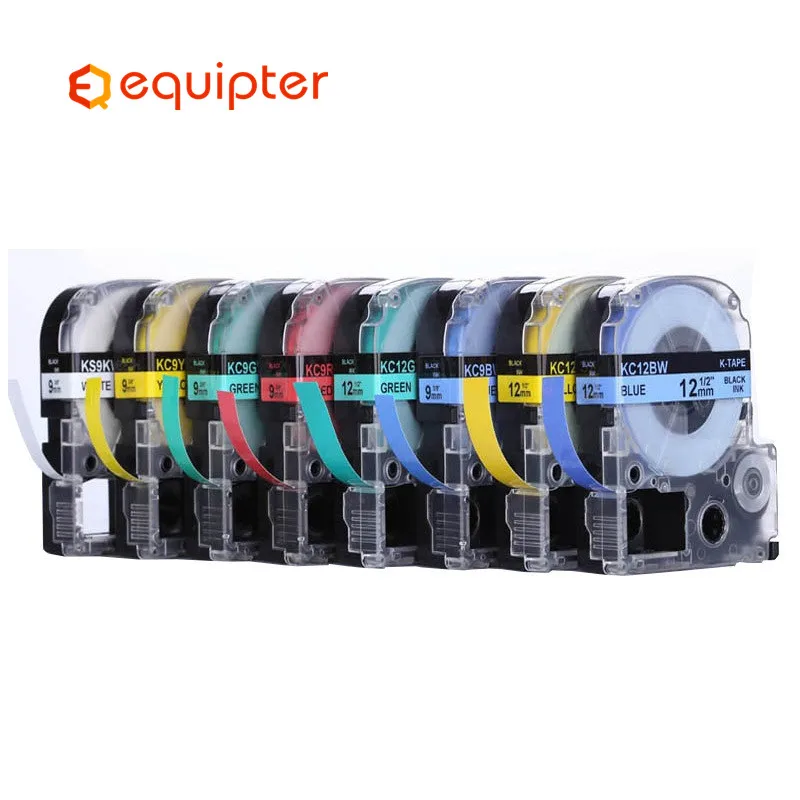 Многоцветная 12 мм совместимая этикетка Epson SS12KW/LC-4WBN SS9KW ST12KW ST9KW SC12YW лента для