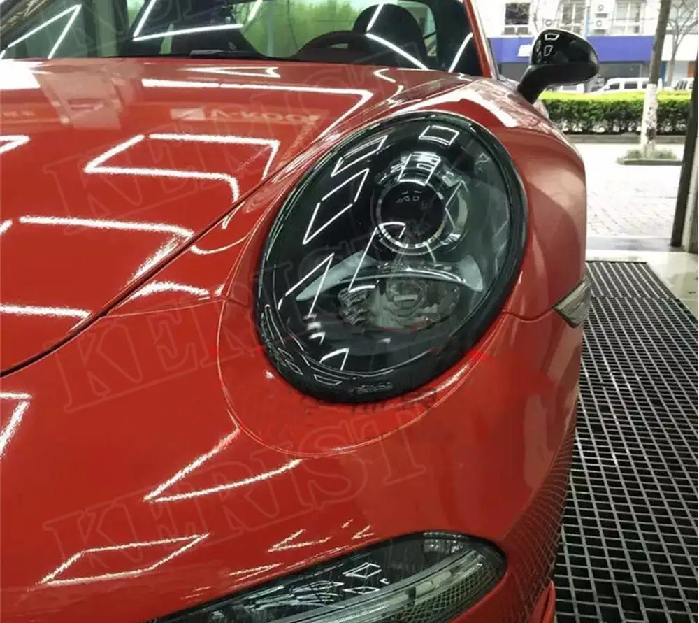 997 GT3 оправы для передних фар из настоящего углеродного волокна бровей Porsche 911 Carrera