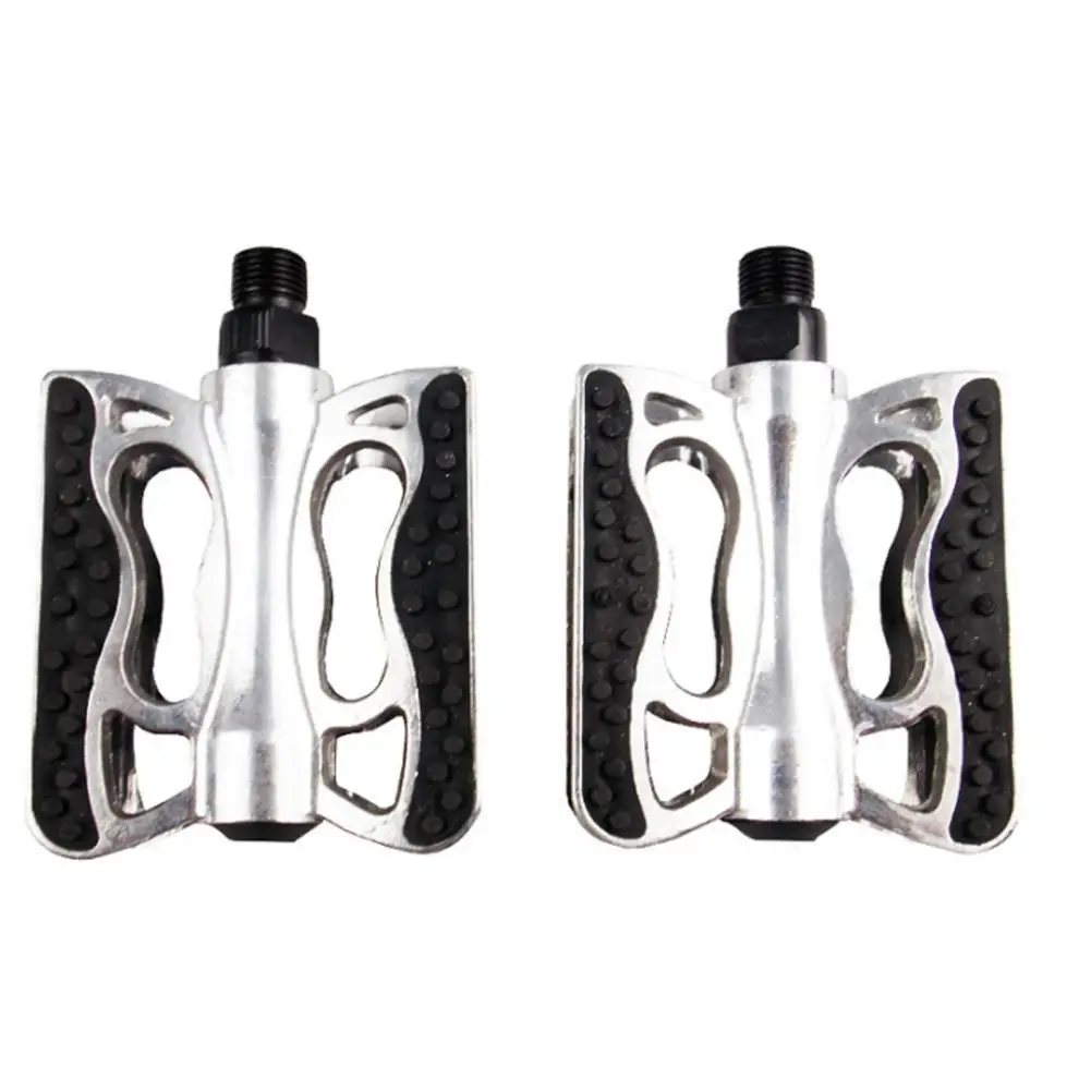 

1 Pair MTB Aluminium Alloy Mountain Bike Bicycle Cycling Pedals Flat-Silver Ultra-light Non-Slip Bicycle Pedal