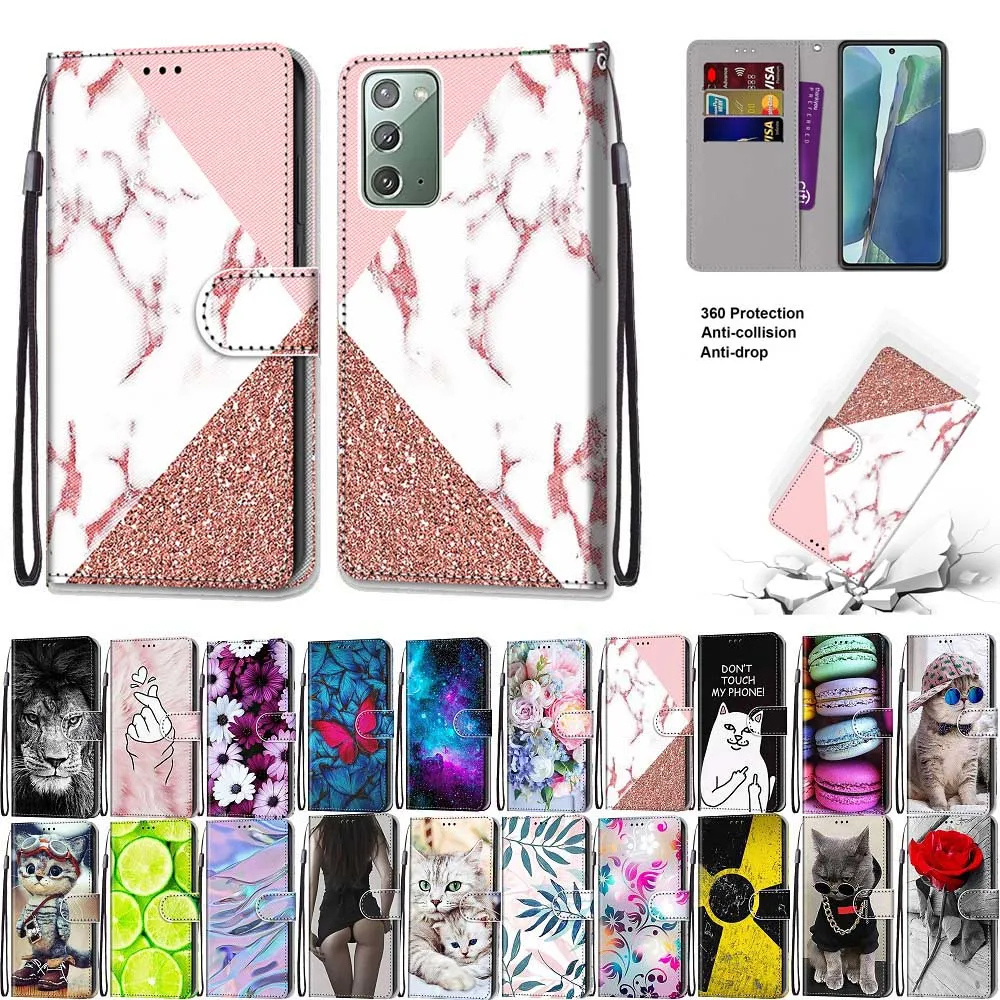 

For Etui Samsung Note 20 Ultra Note10 S9 Plus S10E Flip Wallet Leather Phone Case for Galaxy S8 S7 S6 S5 Cover Capa
