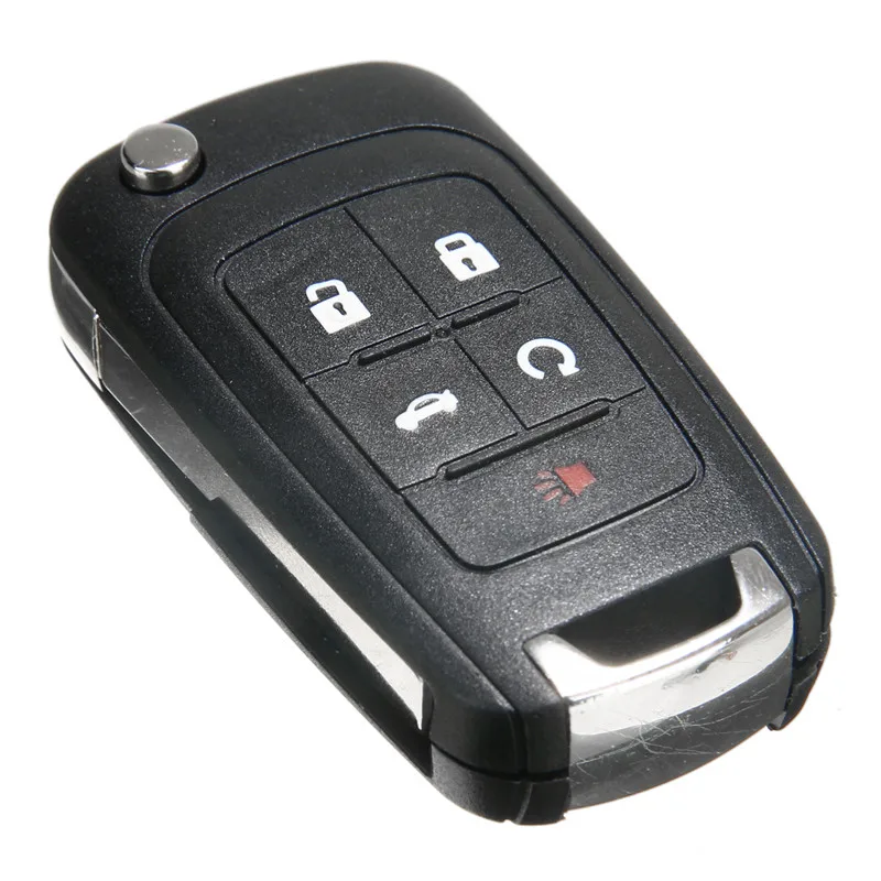 

Чехол для флип-ключа, 5 кнопок, запасной чехол для Chevrolet Camaro, Cruze, Equinox, Malibu, Sonic Spark, Volt 2010-2013