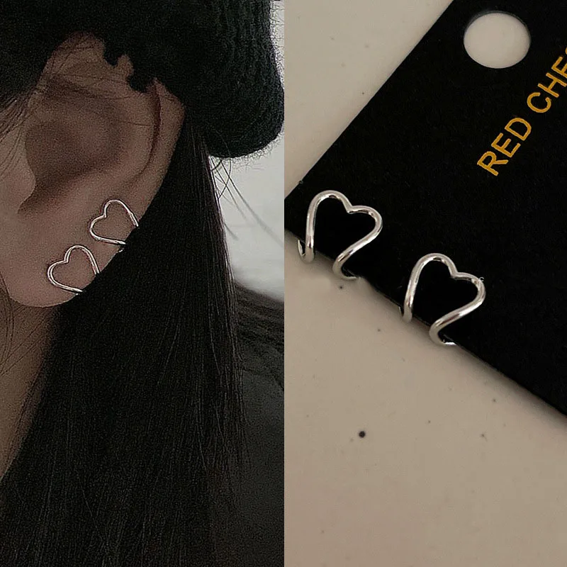 

Korean Minimalist Ear Cuff Set Ear Rings For Girls Gold Earcuff Cute Cartilage Clip on Earrings No Pierced Women Punk Jewelry