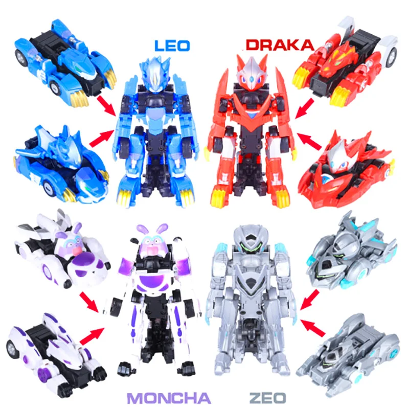 Робот трансформер Monkart Bitroid Zero Draka Rarrken Leo Moncha Pixie Vasper Dante автомобильные игрушки для