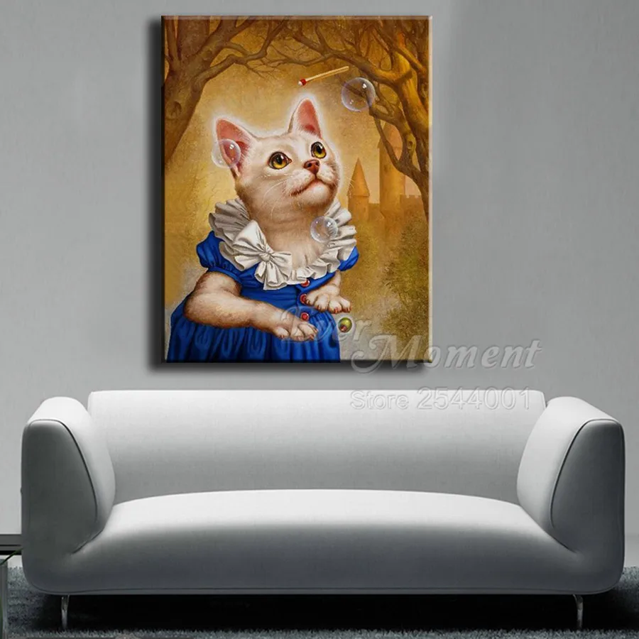 Набор для алмазной вышивки Кот в платье | Дом и сад