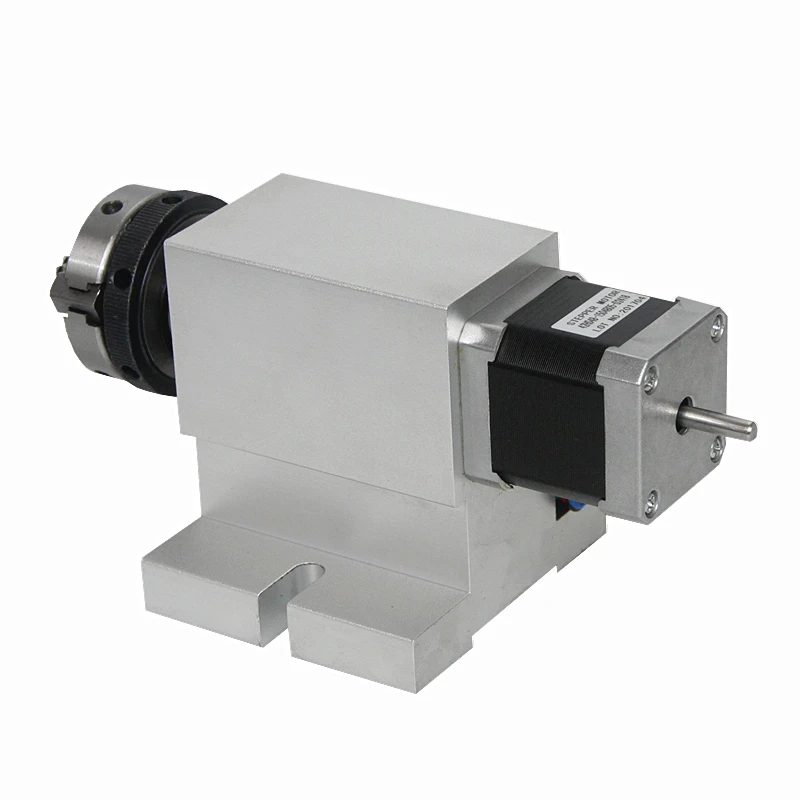 CNC 4th axis 3 jaw Chuck 50/65mm harmonic drive two-phase stepper motor 42MM 1.6A for router | Инструменты