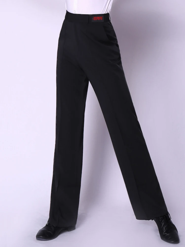 Брюки для латинских танцев черные плотные брюки с карманами Мужская одежда