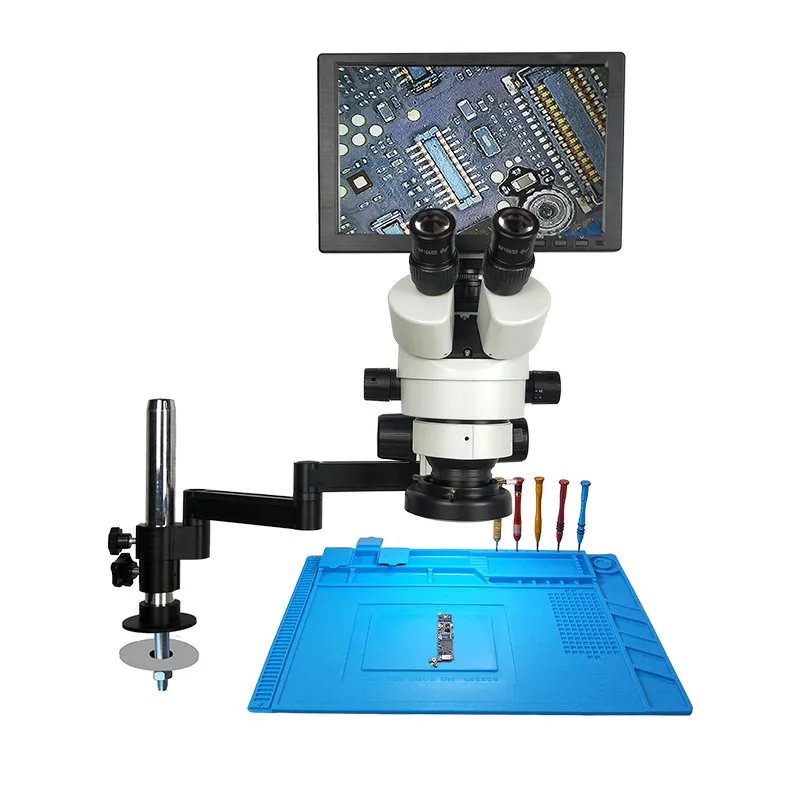 Универсальный тринокулярный микроскоп efix поворотный кронштейн 38 МП HDMI USB