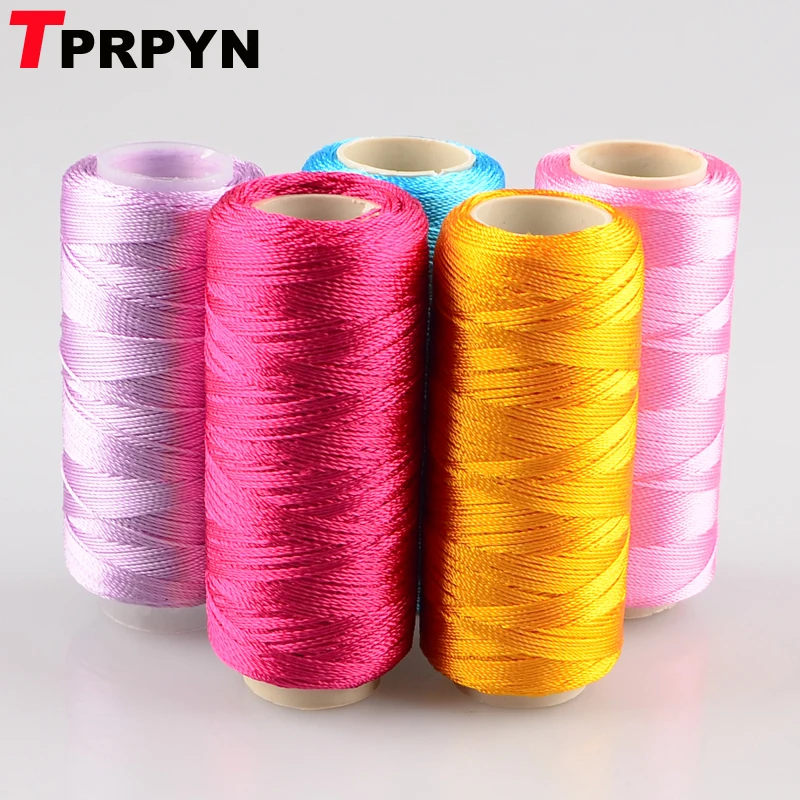 TPRPYN 1 шт. = 50 г 150 м ледяная шелковая пряжа для вязания 100% искусственный шелк Emboroidery
