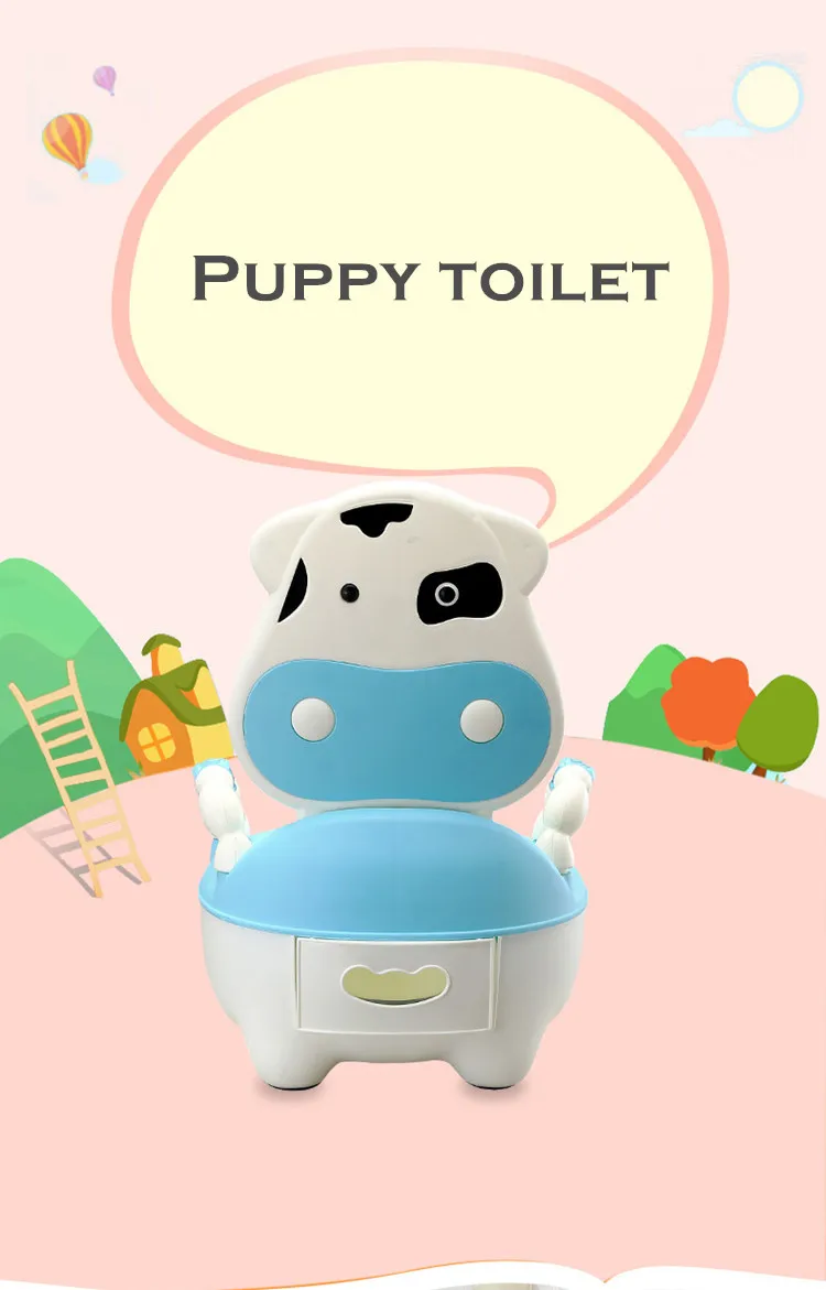 New Baby Potty Training Seat Children's Potty Baby Toilet Cartoon Panda Kids Toilet Trainer Bedpan Portable Urinal Backrest Pot