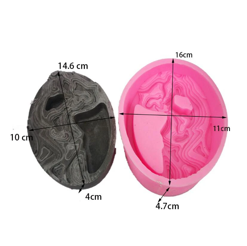 Креативная силиконовая форма для горшков цветочных бетонных цементных форм