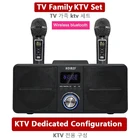 Bluetooth-Колонка для караоке, KTV, домашний кинотеатр, 30 Вт, мощный сабвуфер, бас-Колонка для вечеринки, Портативная Беспроводная колонка с двойным микрофоном