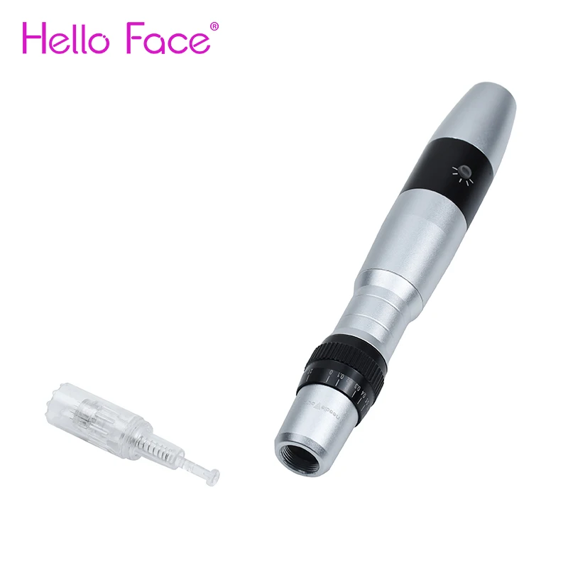 Дерма Пен светодиодный фотон 7 цветов Электрический микро иглы инструмент с 2