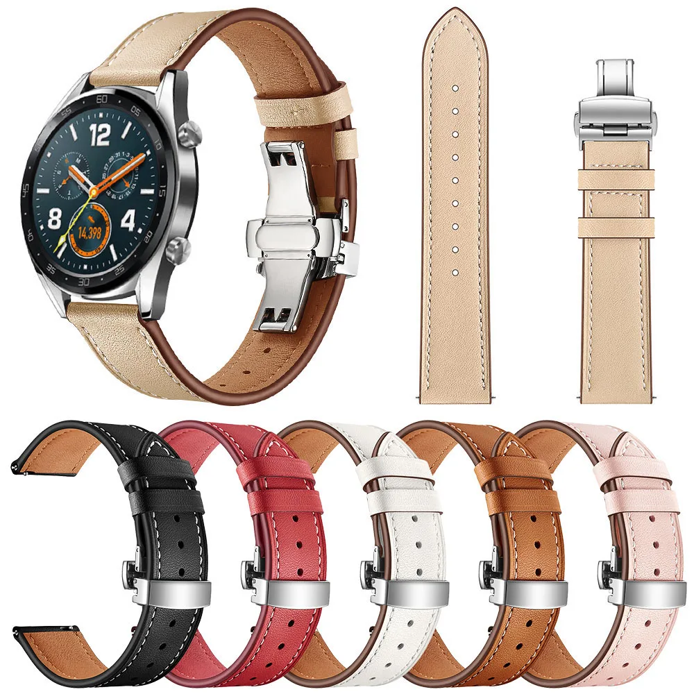 Ремешок из натуральной кожи для Huawei Watch GT 3 2/Pro GT3 Band 46 мм 42 48 2e | Наручные часы