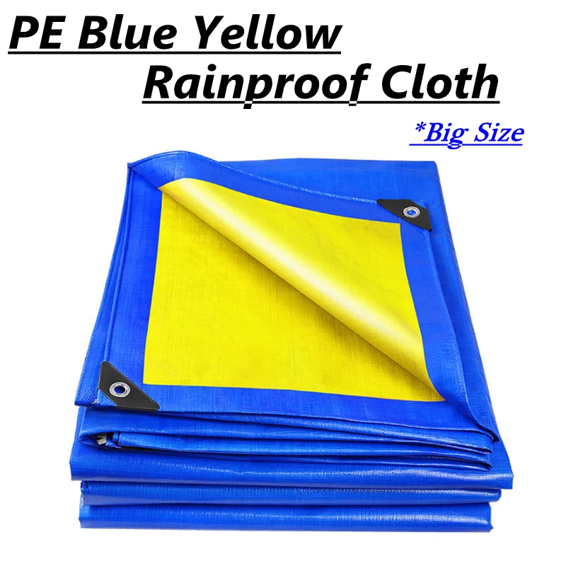 0.32mm Bule-Yellow PE Rainproof Cloth Plant Shed Pet Dog Hou