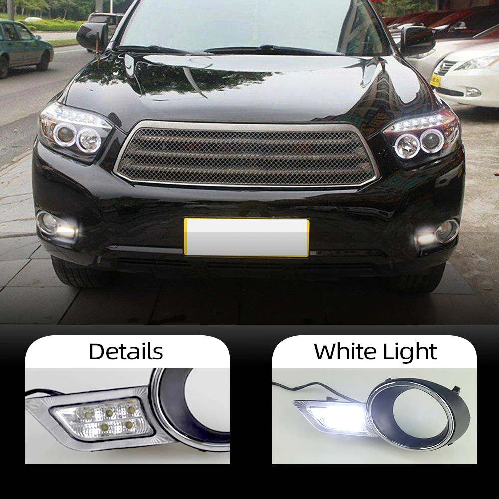 CSCSNL 2 шт. для Toyota Highlander 2009 2010 2011 светодиодный ные дневные ходовые огни дневного
