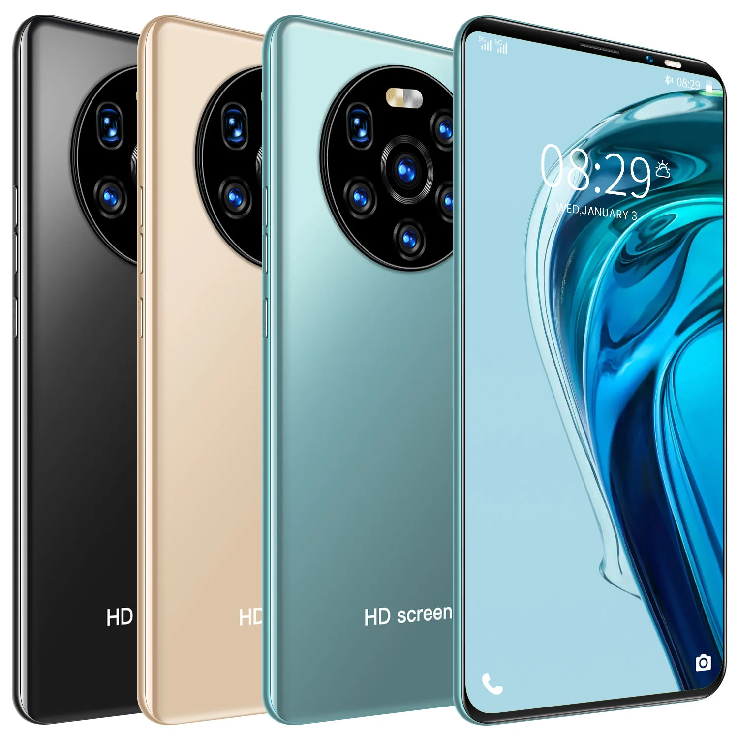 Смартфон Mate40 Pro 5 8 дюйма 18 + 256 ГБ Android 10 0 13 24 МП 4800 мАч|Бамперы| |