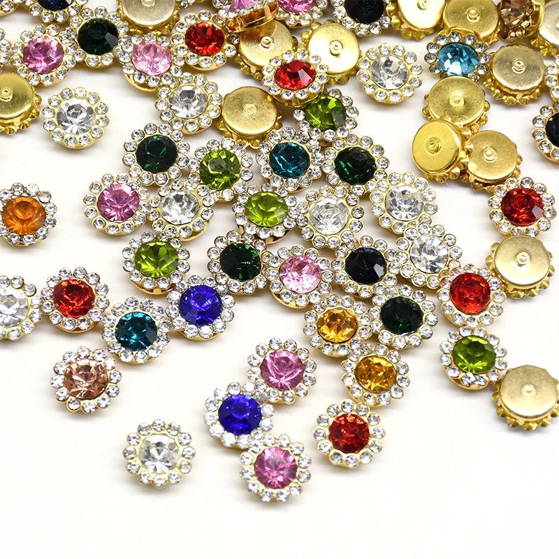 100 шт. стаканчик со стразами Стразы блестящий цветок кристаллы стеклянные камни