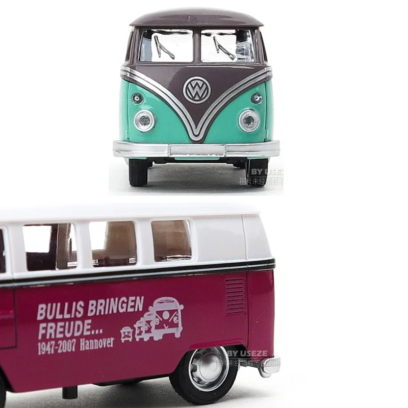 1:36 Ретро VW Bus литая легированная модель коллекция автомобилей подарок для