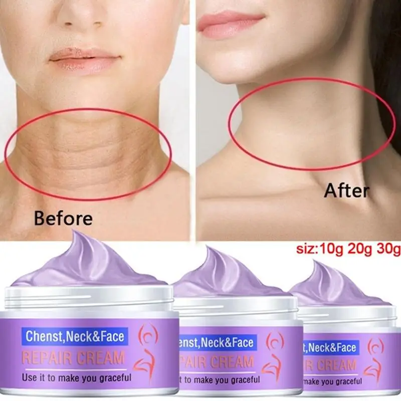 

Hydrating Translucent Purple Skin Anti-Wrinkle Neck Essence Cream Brightening Skin Fine Pores Deep Moisturizing Cream