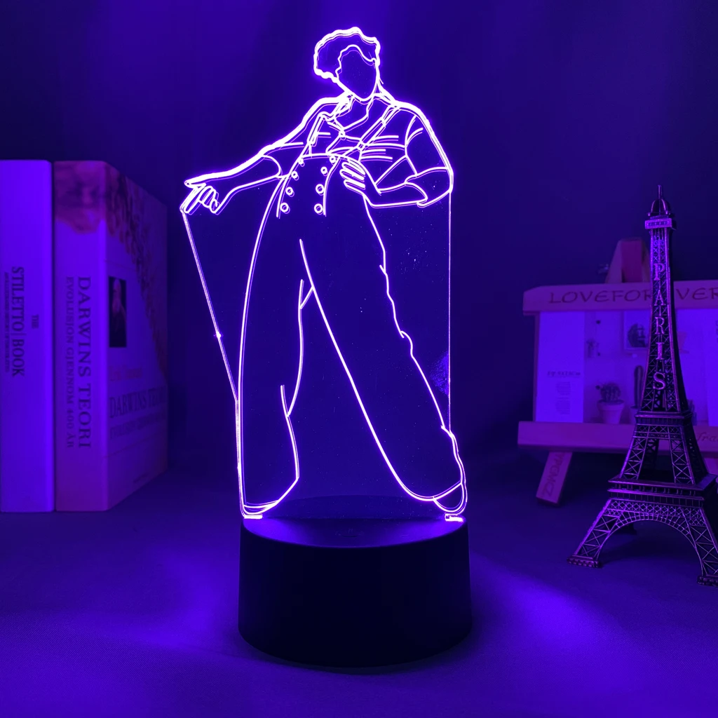 

3d Night Light Harry Styles lamp Gift for Fans Bedroom Decor Light Led Touch Sensor Color Changing Work Desk Lamp Harry Styles