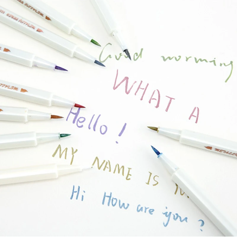 Набор гелевых маркеров для скрапбукинга 10 цветов | Канцтовары офиса и дома