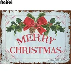 Алмазная живопись, полноразмернаякруглая картина Merry Christmas 5D сделай сам, украшение для дома, Алмазная мозаика, вышивка крестиком, Новогодняя открытка, подарок