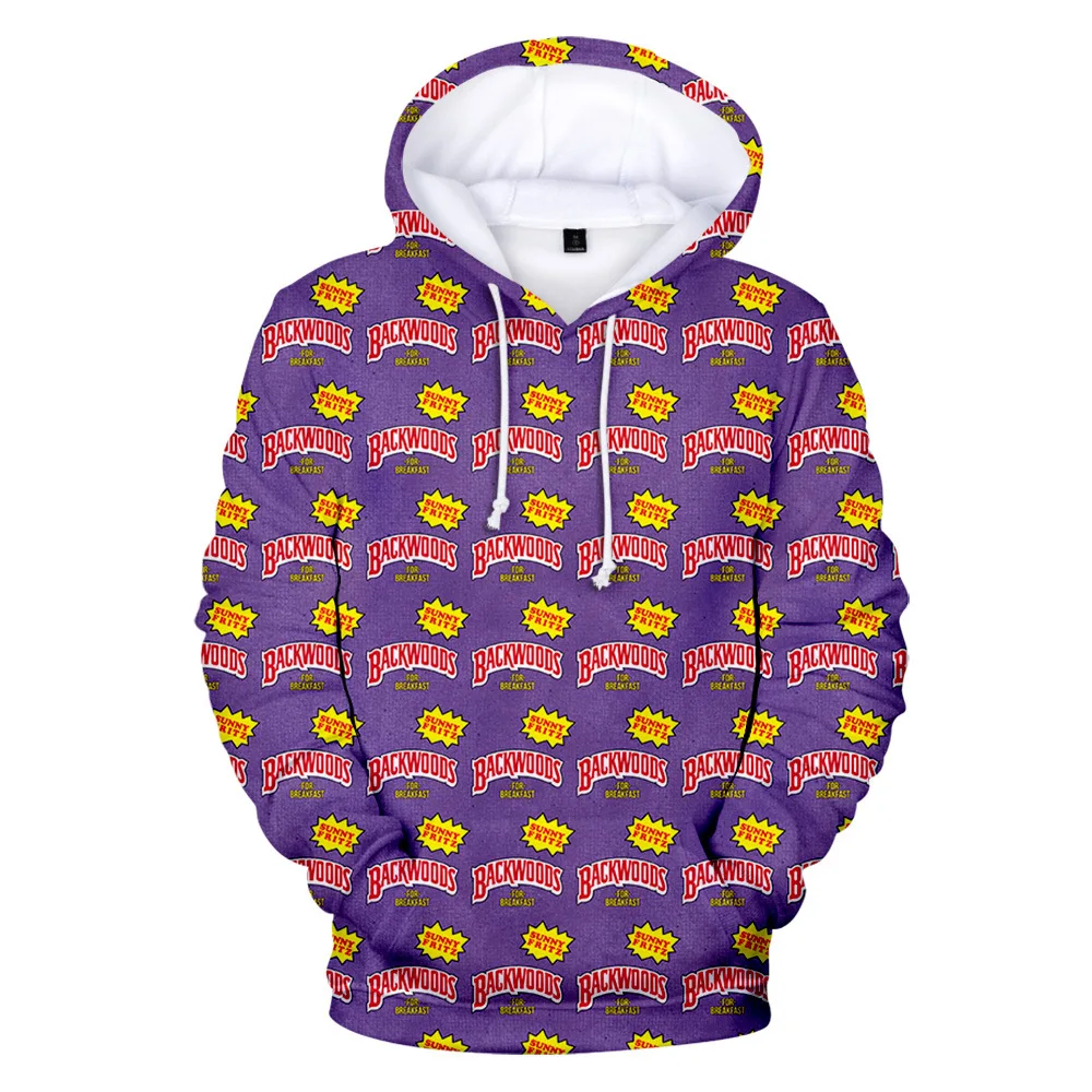 

Hoodies Backwoods 3D Print Streetwear Fashion Hoodie Men / Women Autumn Winter Oversized Hip Hop Sweatshirt Casual Men Coats