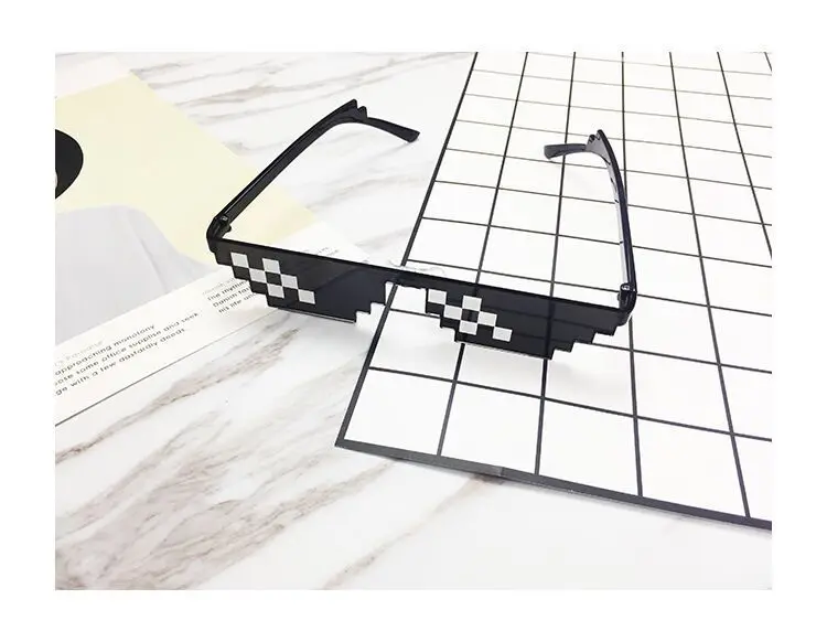 Мозаика солнцезащитные очки забавная игрушка хип хоп Волшебные трюк Thug Life дело с