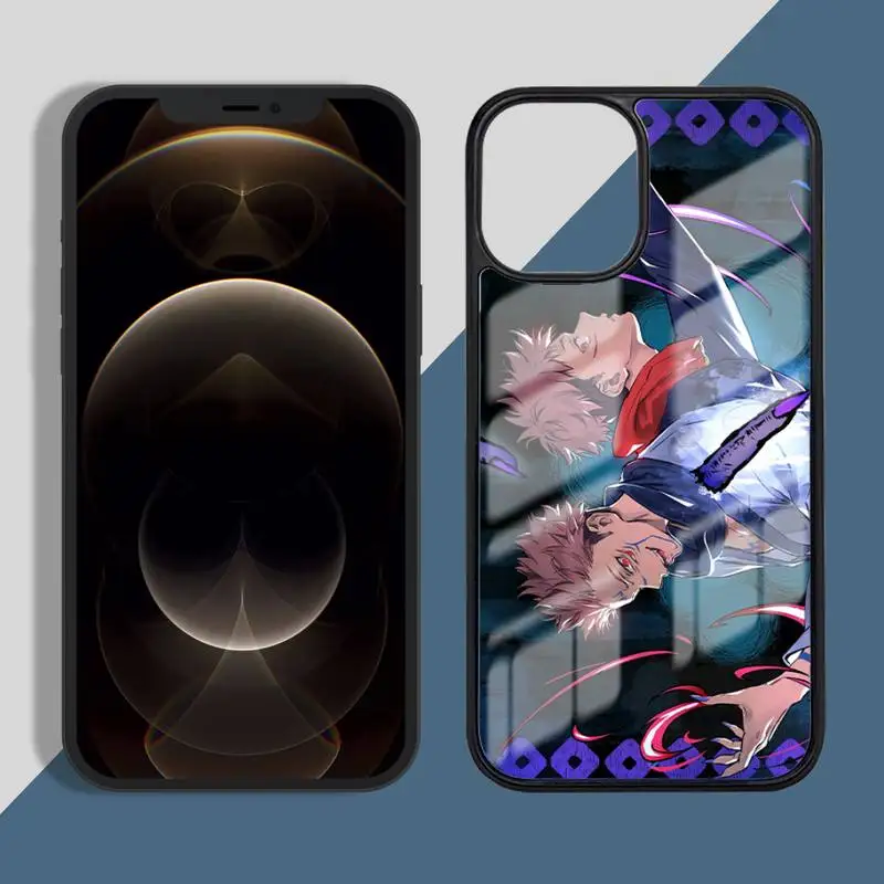 

Cartoon Anime Jujutsu Kaisen Phone Case PC for iPhone 11 12 pro XS MAX 8 7 6 6S Plus X 5S SE 2020 XR