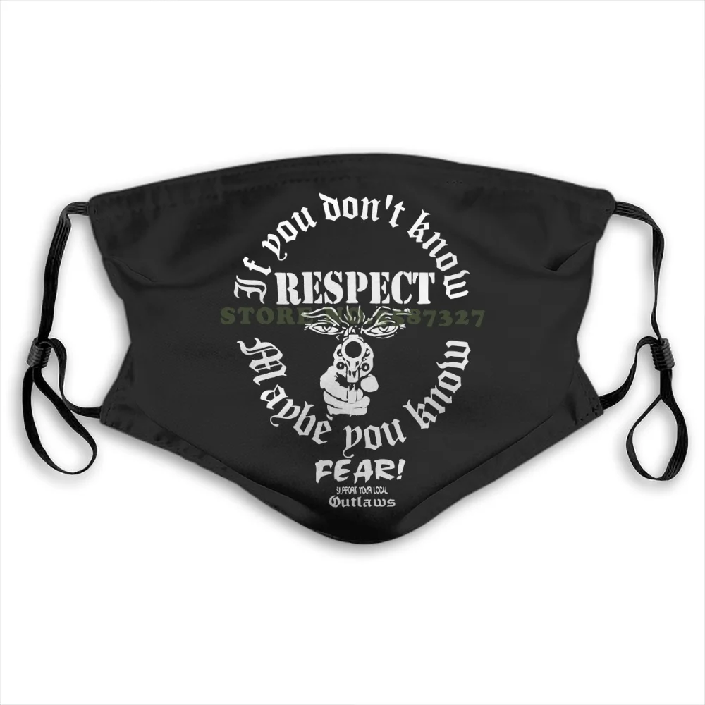 

Outlaws Mc Support Your Local Outlaws Black & #1 For Men Women Face Masks