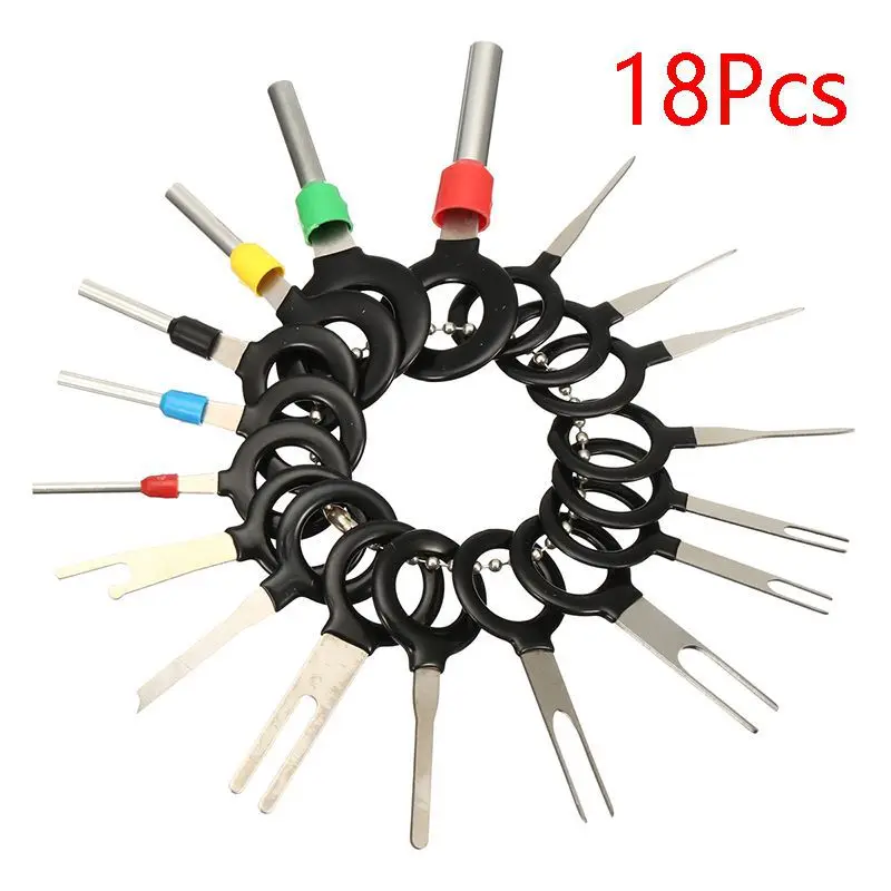

3/11/18Pcs Pins Car Electrical Terminal Removal Puller Wiring Crimp Connector Pin Extractor Electrico Repair Tool Accessories