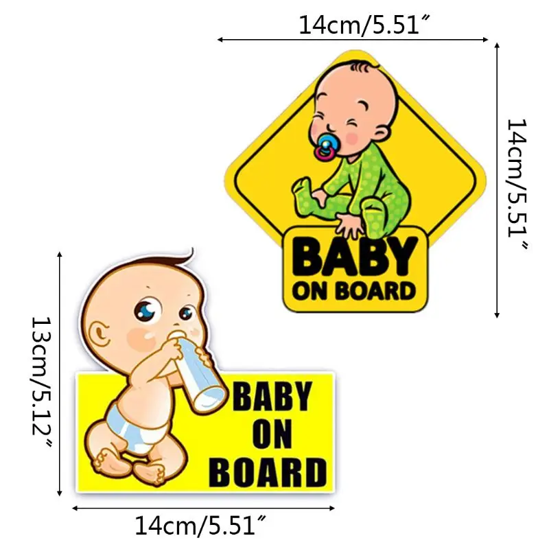 

Baby On Board Sticker Reflective Vehicle Car Signs Warning Sticker for Driver