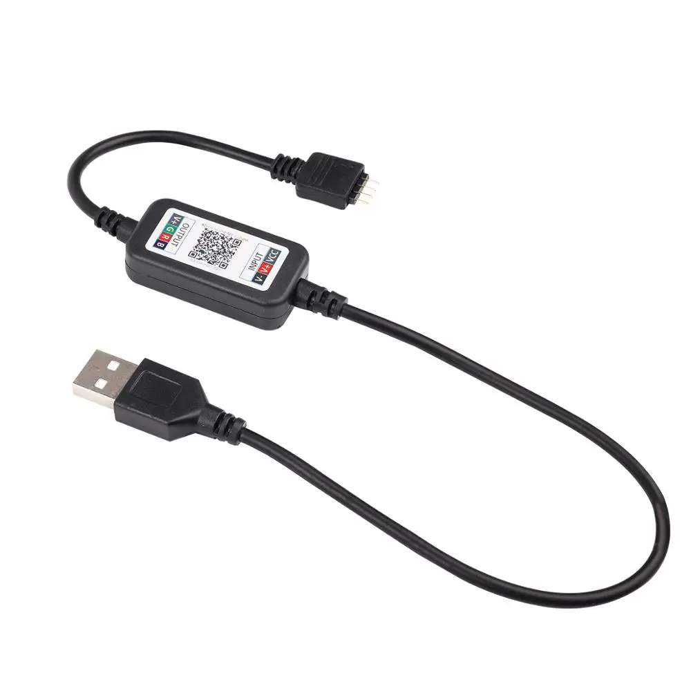 Светодиодный контроллер с Bluetooth App смарт управление RGB питание от USB многоцветное