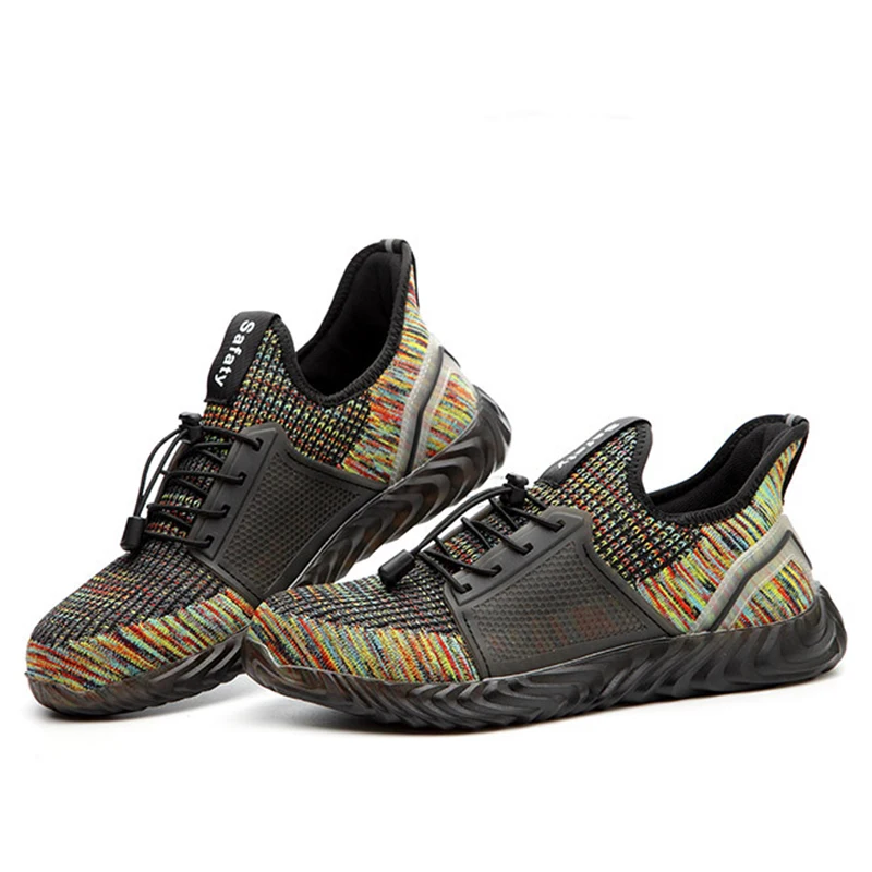 Женская обувь мужские стальные ботинки с защитой пальцев прокалывающаяся