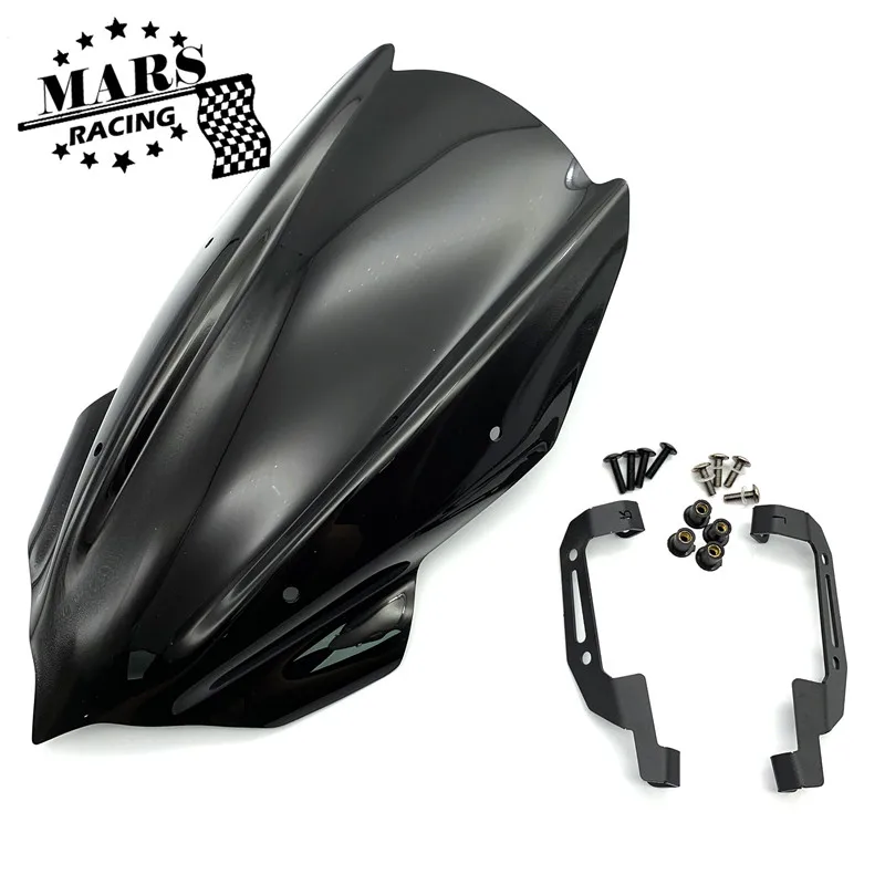 Для KAWASAKI Z250 Z400 Z-250 Z-400 Z 250 Z 400 двойной пузырь мотоцикл спортивный лобовое стекло ветровой щиток козырек Viser
