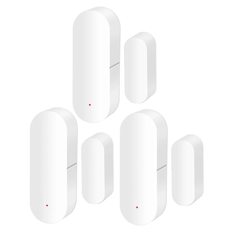 

Умный дверной детектор Tuya с Wi-Fi, мониторинг в режиме реального времени, открытое окно для вентиляции, Voiceview, 3 комплекта