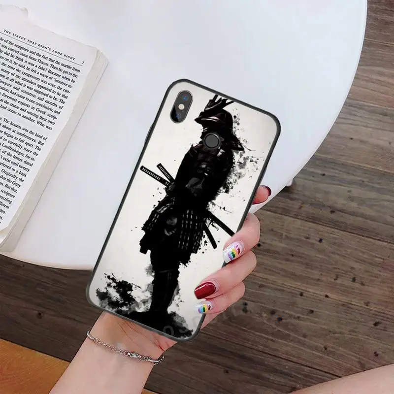 

Japan The samurai Ninja Phone Case For Xiaomi Redmi note 7 8 9 t max3 s 10 pro lite Luxury brand shell funda coque