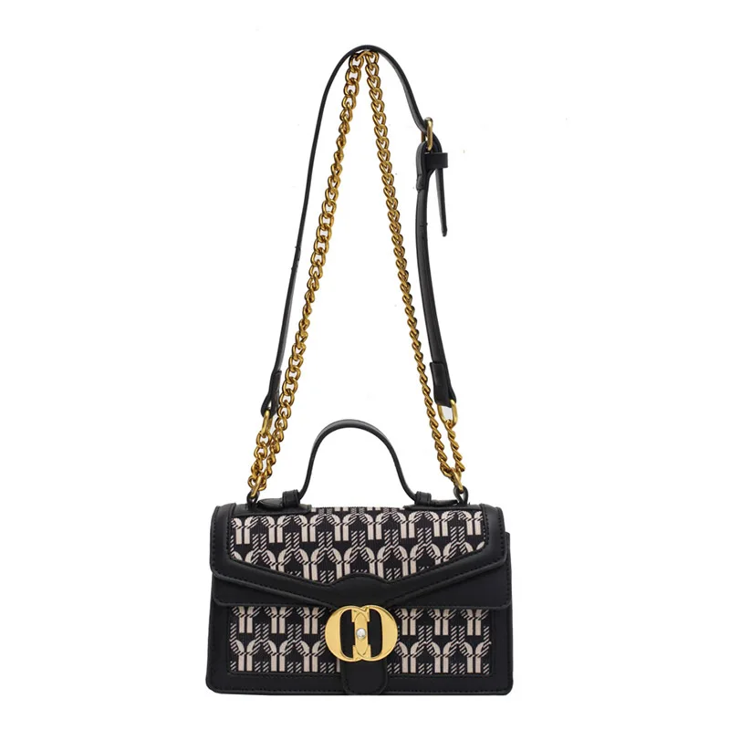 

Popular women's bags 2020 autumn and winter new trendy wild chain one shoulder messenger bag ladies portable small square bag