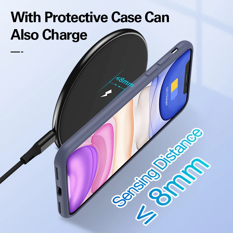 Беспроводное зарядное устройство Posugear 15 Вт для iphone 11 Pro Max X XS XR коврик