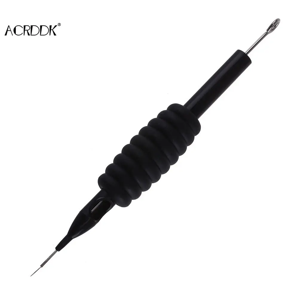 

10 Pcs/set Disposable Tattoo Needle And Tube 3/4 Grip With Tip 1/3/5/7/9/11/13/14/15rl Made Of High-quality Material DW
