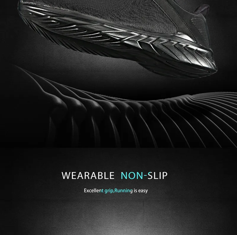 PEAK Men Running Shoes Low-cut Lightweight Woven Non-slip Casual Shoes Reflective Night Running Sneakers Autumn Winter Footwear